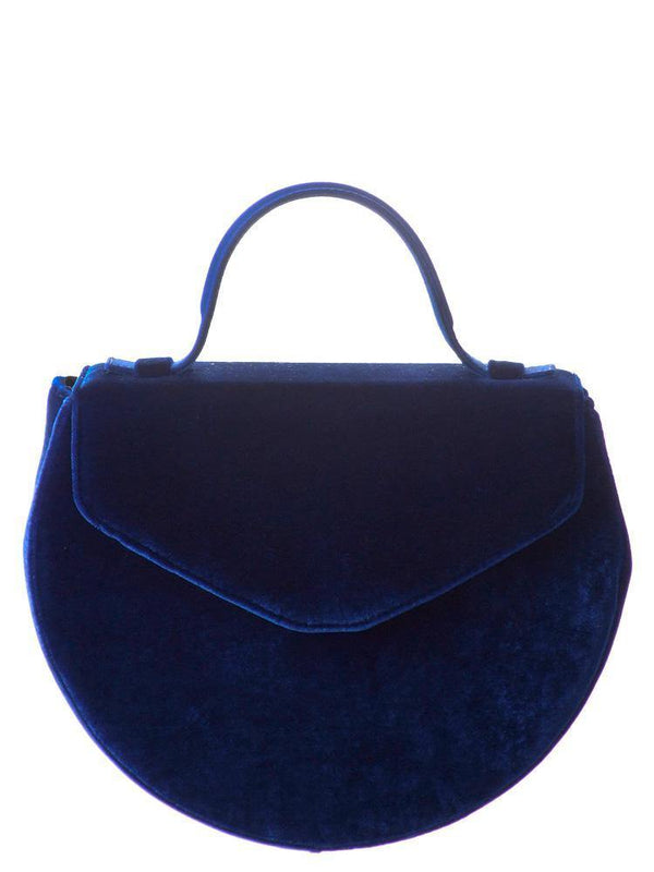 Geanta catifea si piele  Liza Panait Liza Panait Online Boutique